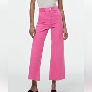 Zara Marine Pants in Pink Size 8